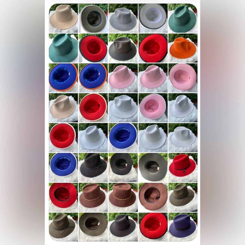 Women Wide-Brim Felt Hat in assorted colors - Stylish Everyday Fedora